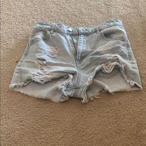 Denim shorts
